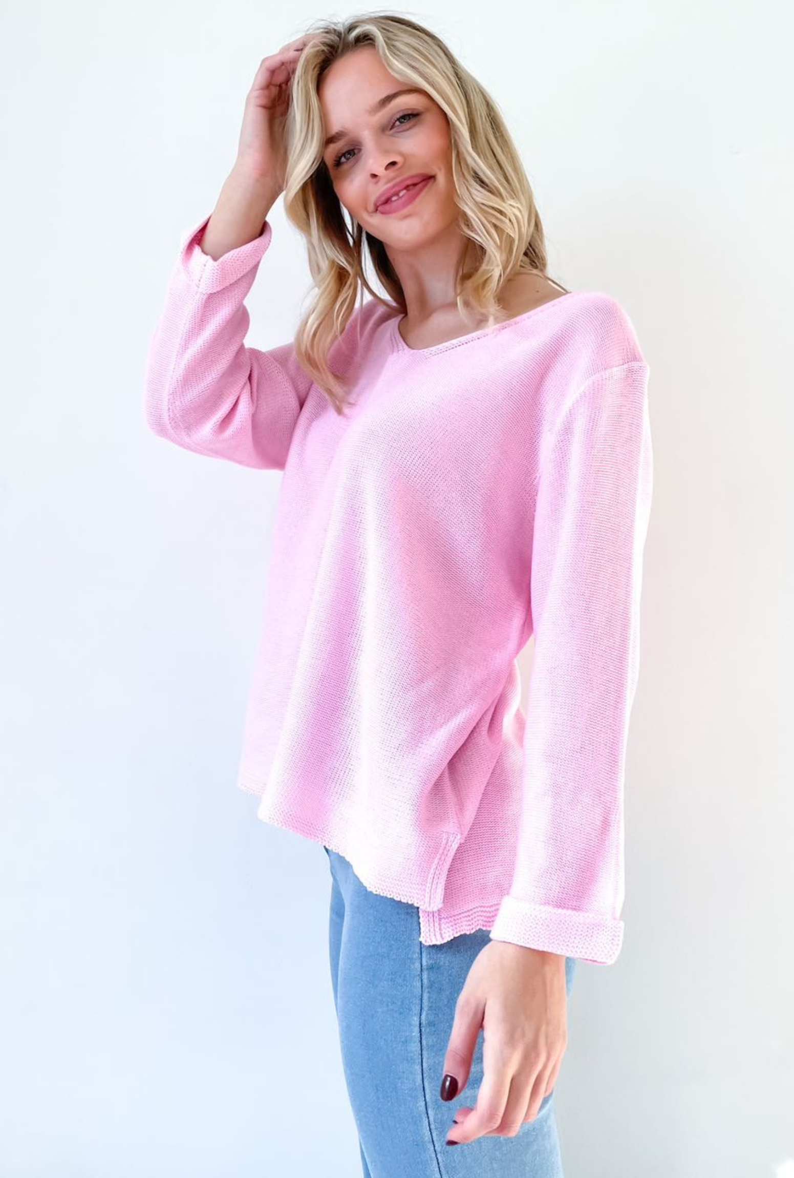 Billie Loop Knit - Pink
