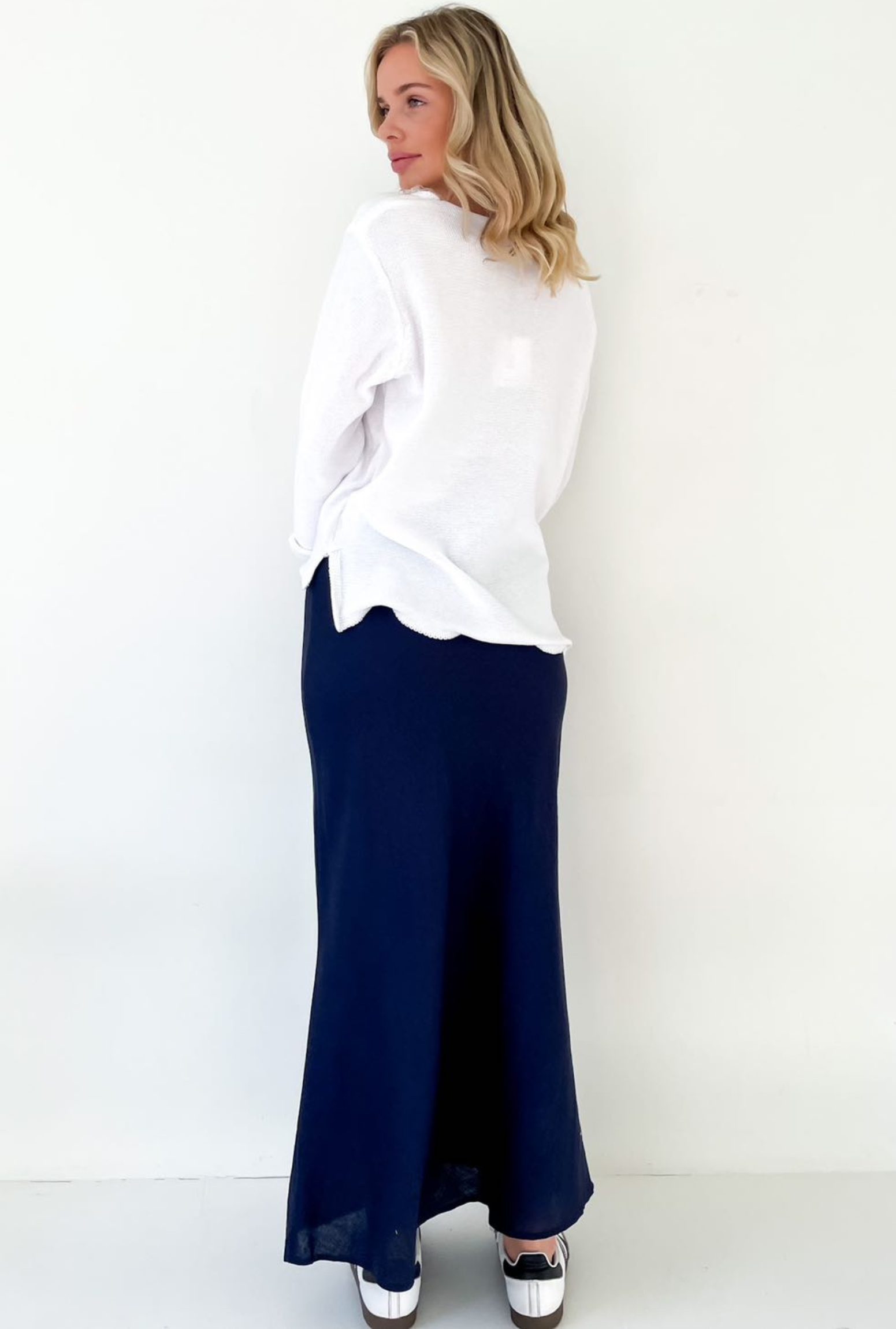 Billie Loop Knit - White