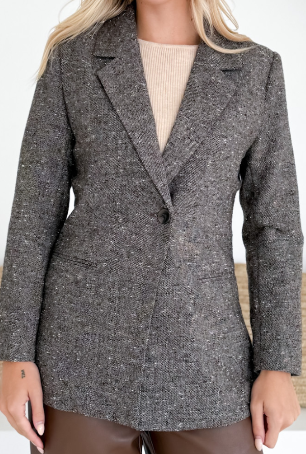 Peppa Tweed Blazer - Mocha