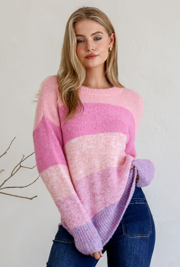 Geneva Knit - Pink/Lilac