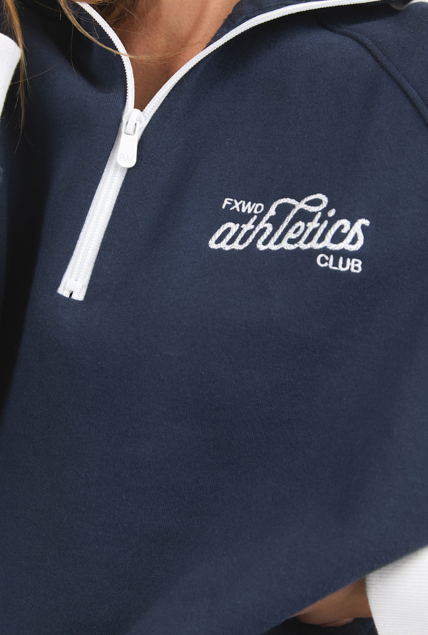 Foxwood Club Zip Crew - Navy