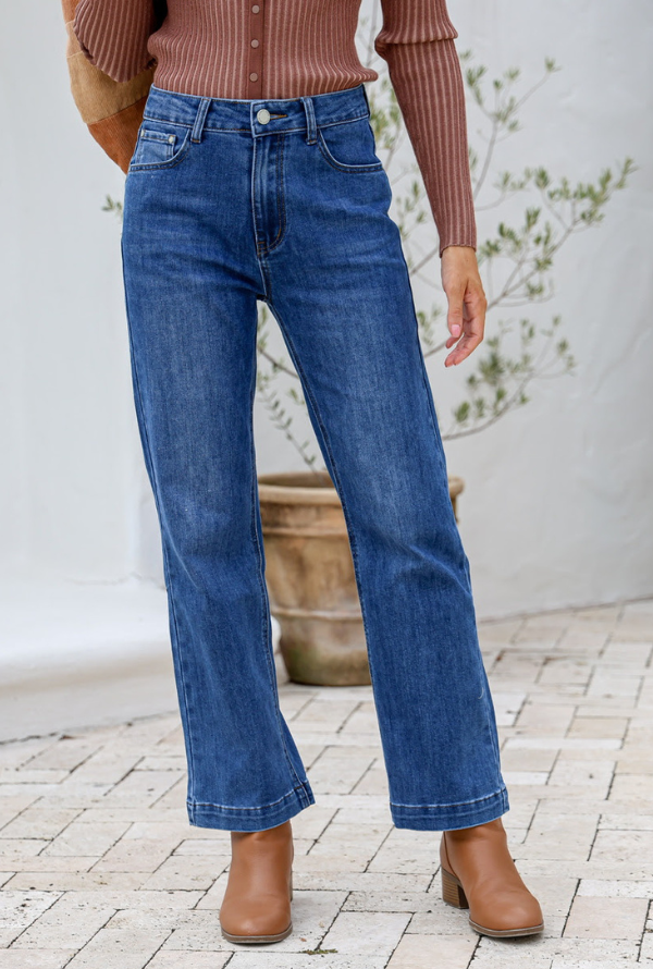 Miley Jeans - Mid Dark Denim