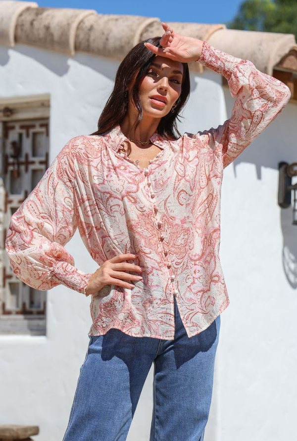 Barcelona Blouse - Pink