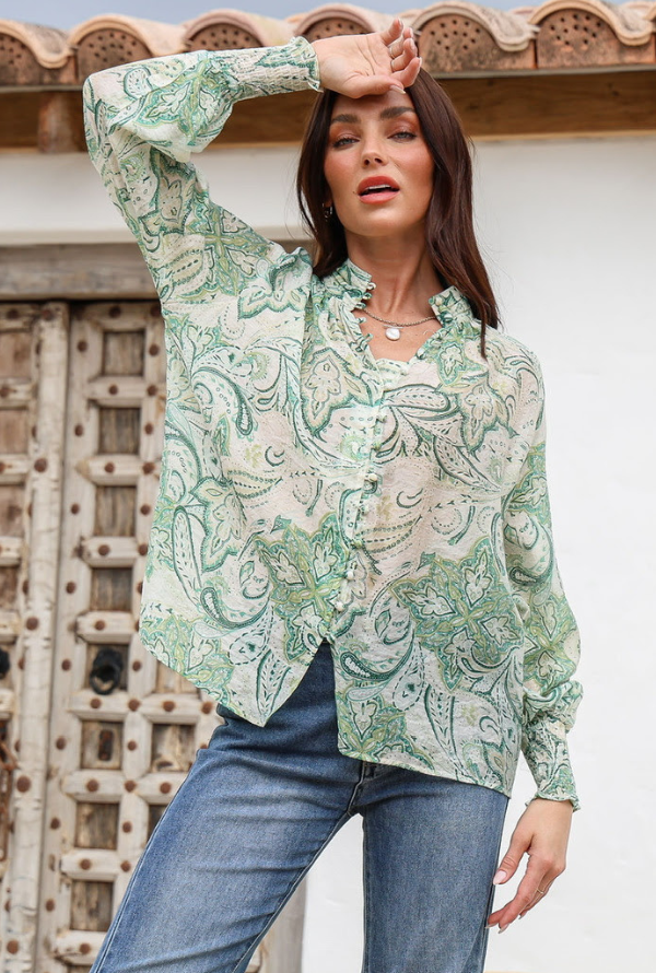 Barcelona Blouse - Green
