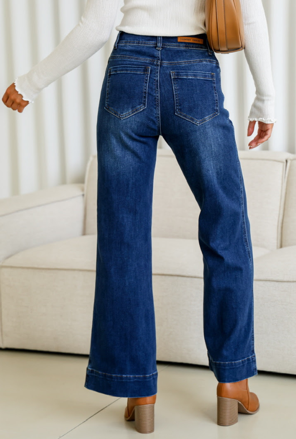 Jimmy Wide Leg - Dark Denim