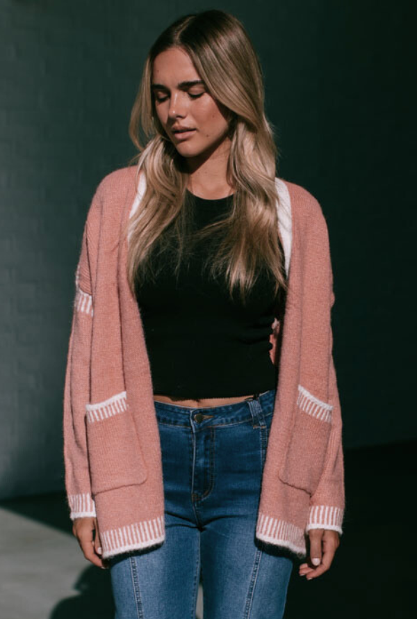 Noah Cardigan - Pink