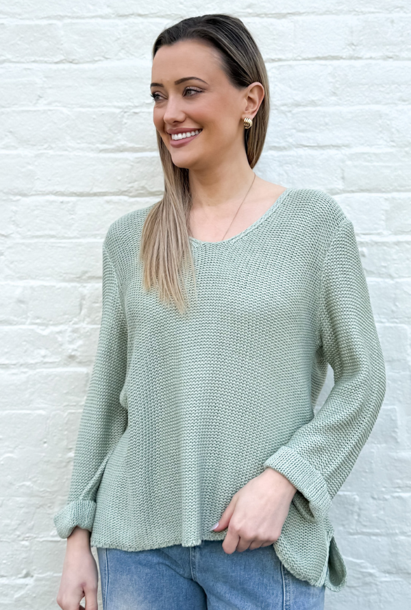 Billie Loop Knit - Sage