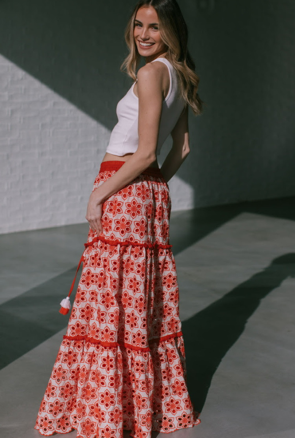 Ellie Skirt- Red