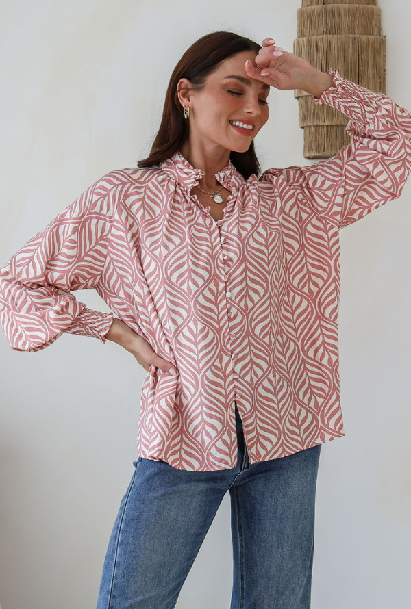 Barcelona Blouse - Pink