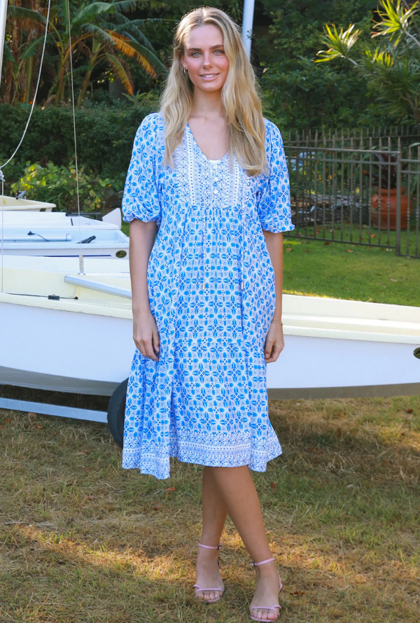 Micah Dress - Blue