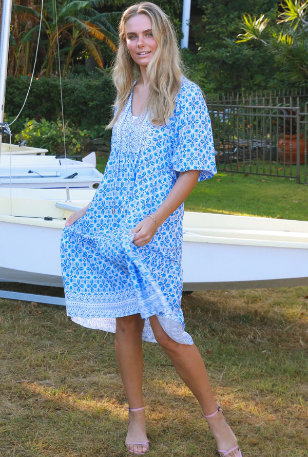 Micah Dress - Blue