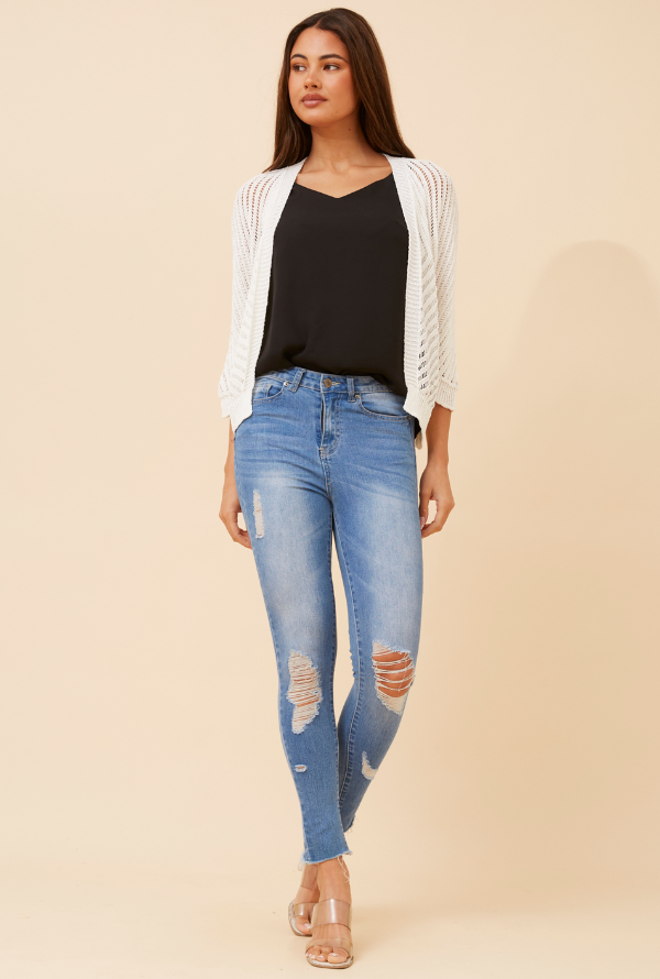 Alina Cardigan - White