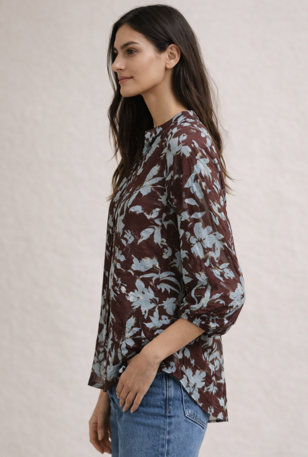 Minka Blouse - Chocolate