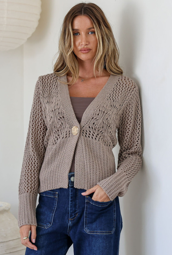 Mayfair Cardigan - Mocha