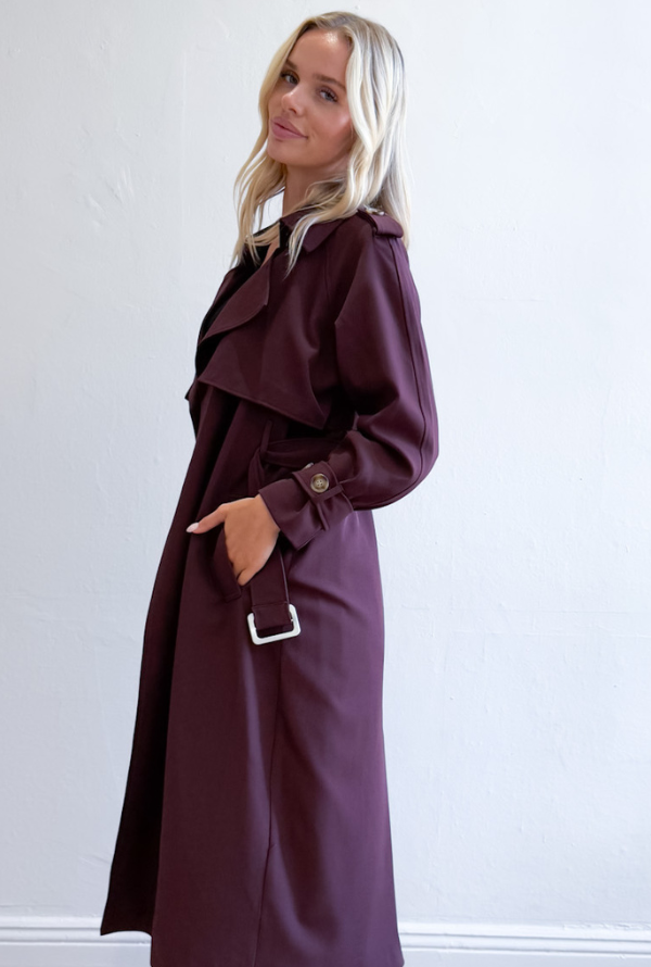 Manhattan Trench - Burgundy