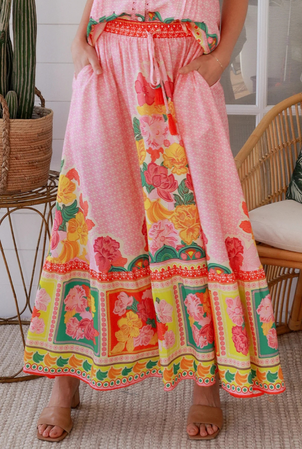 Capri Maxi Skirt - Blush