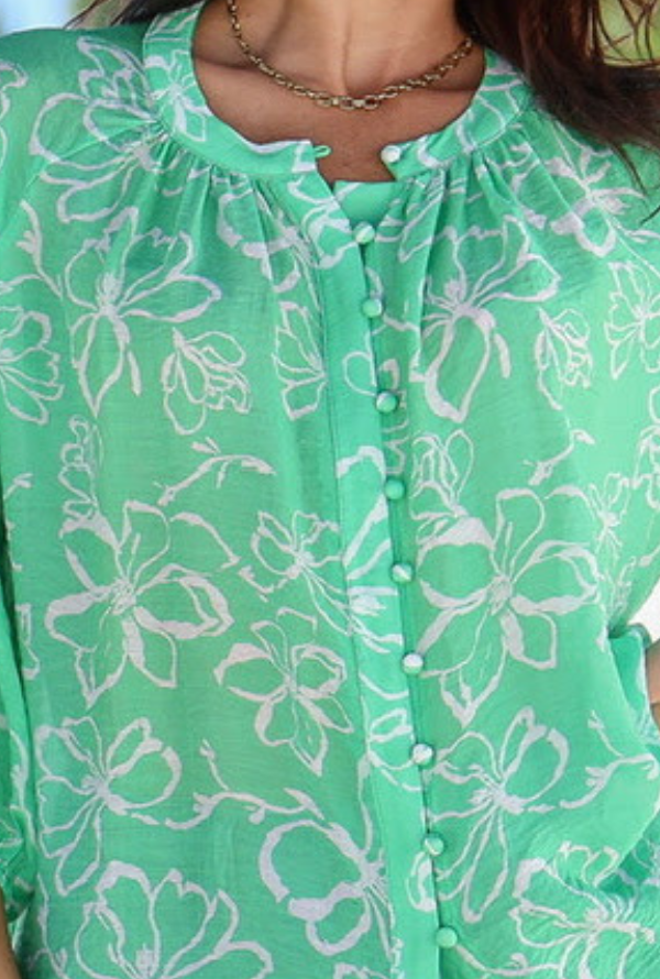 Malta Shirt - Green / White