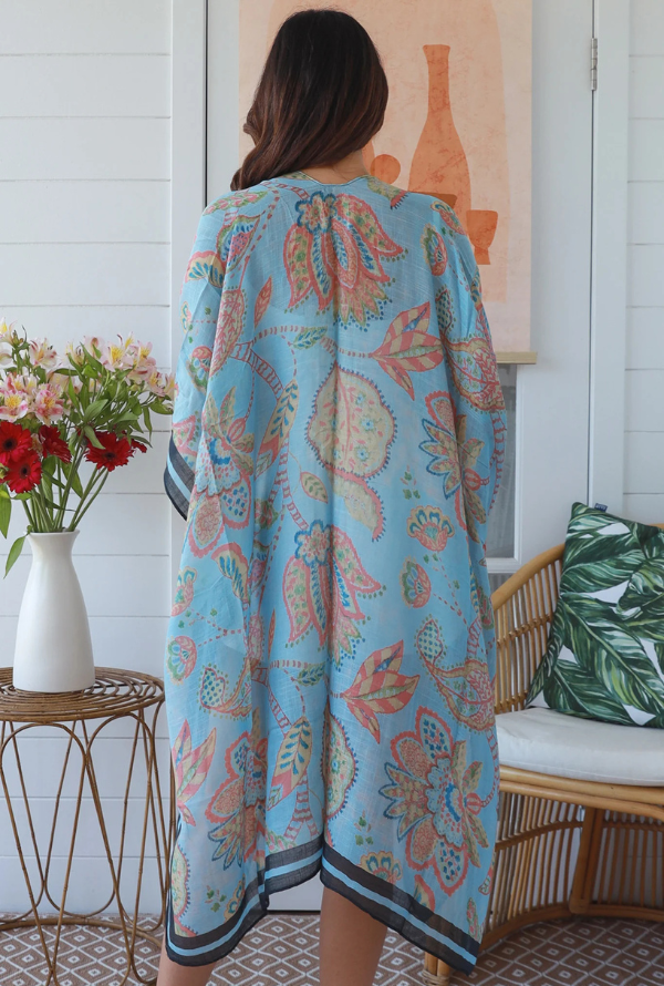 Fern Kimono - Blue