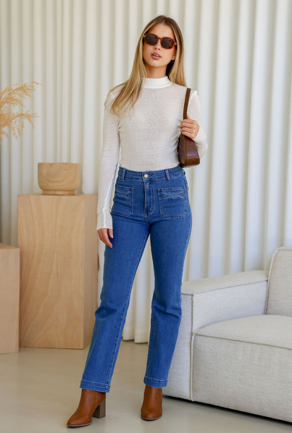 Stevie Jeans - Mid Blue