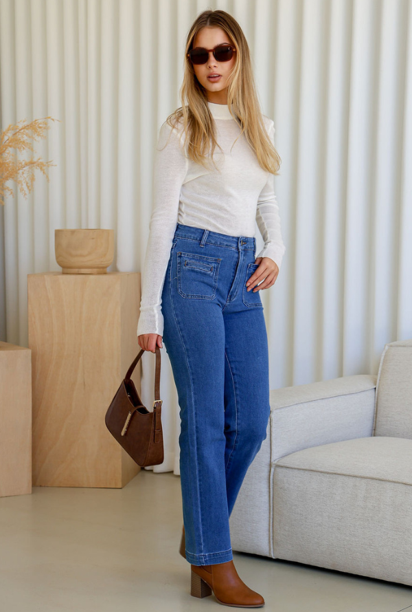 Stevie Jeans - Mid Blue