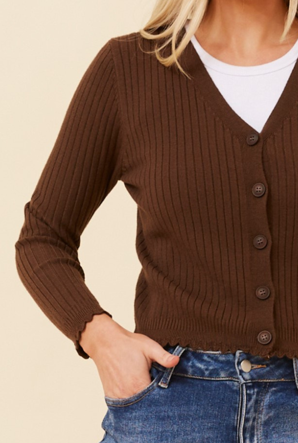Nelly Cardigan - Chocolate