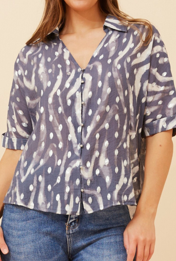 Danae Blouse - Blue
