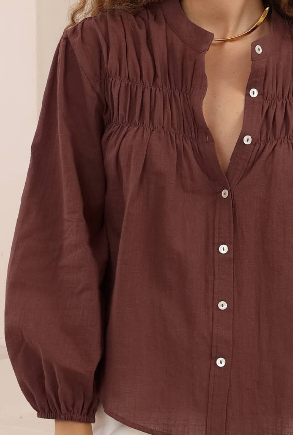 Tamara Shirt - Chocolate