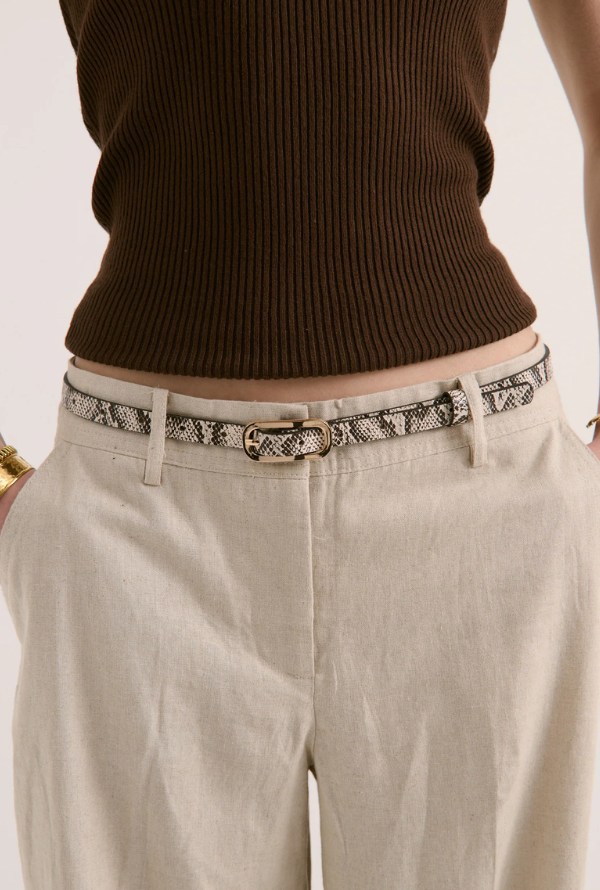 Gigi Snake Skin Belt