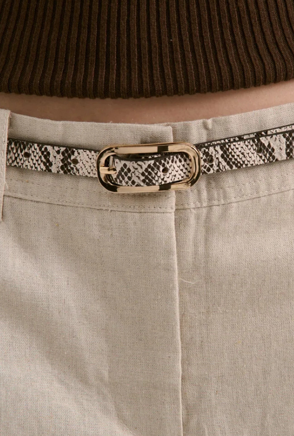 Gigi Snake Skin Belt