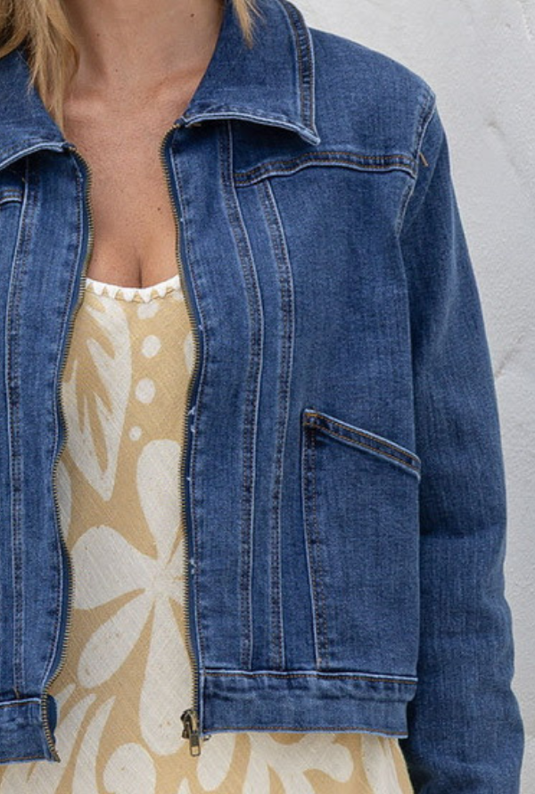 Sadie Jacket - Dark Blue Denim