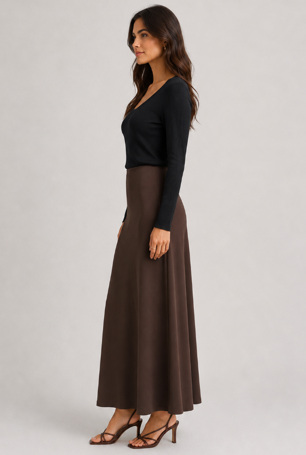 Athena Skirt - Chocolate