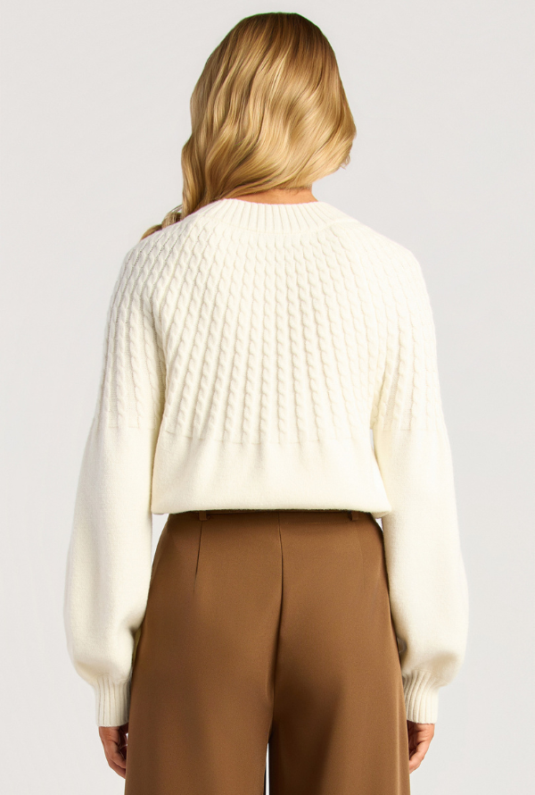 Gabrielle Knit - White