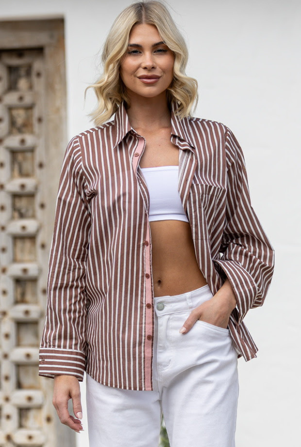 Vacay Shirt - Chocolate