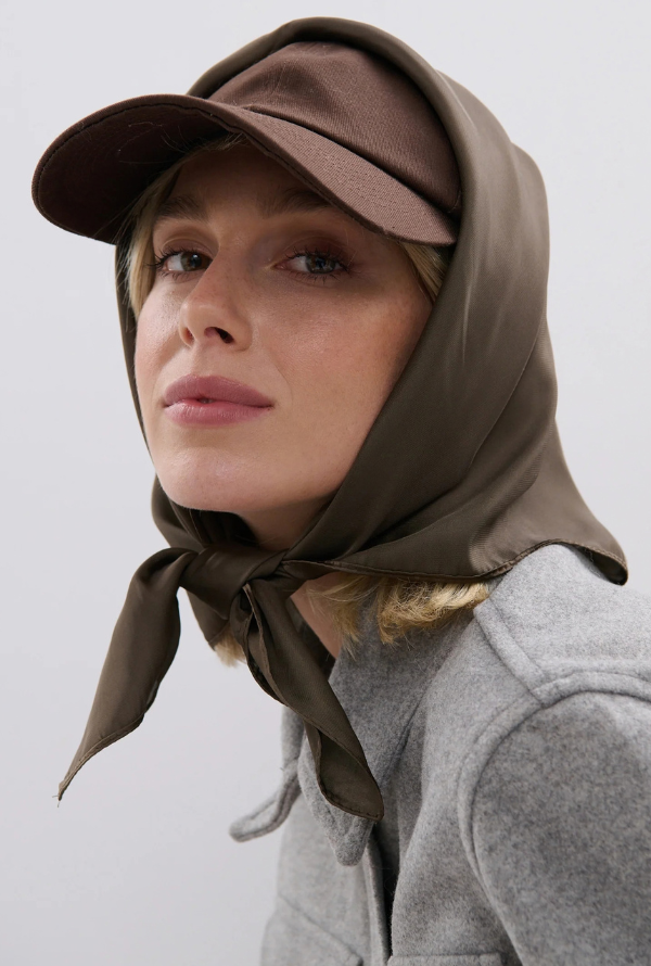 Amour Bandana Scarf - Mocha