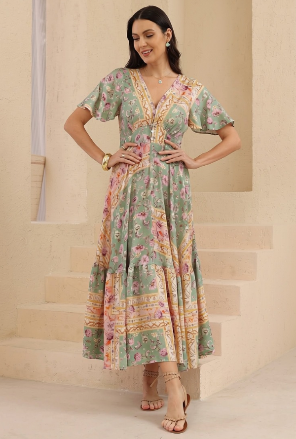 Willow Midi Dress - Sage