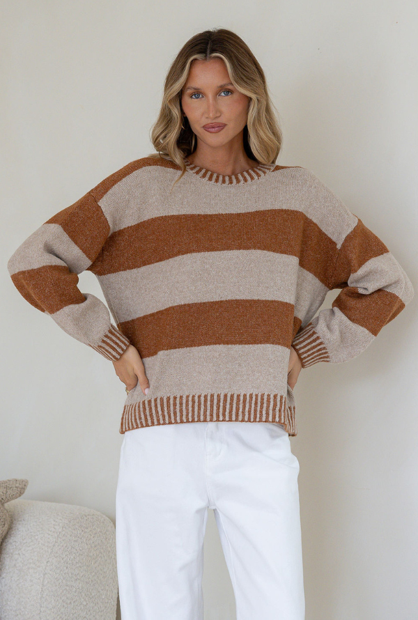 Maci Knit - Warm Beige / Tan
