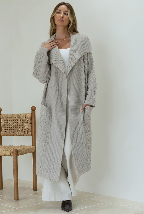 Copenhagen Coatigan - Taupe