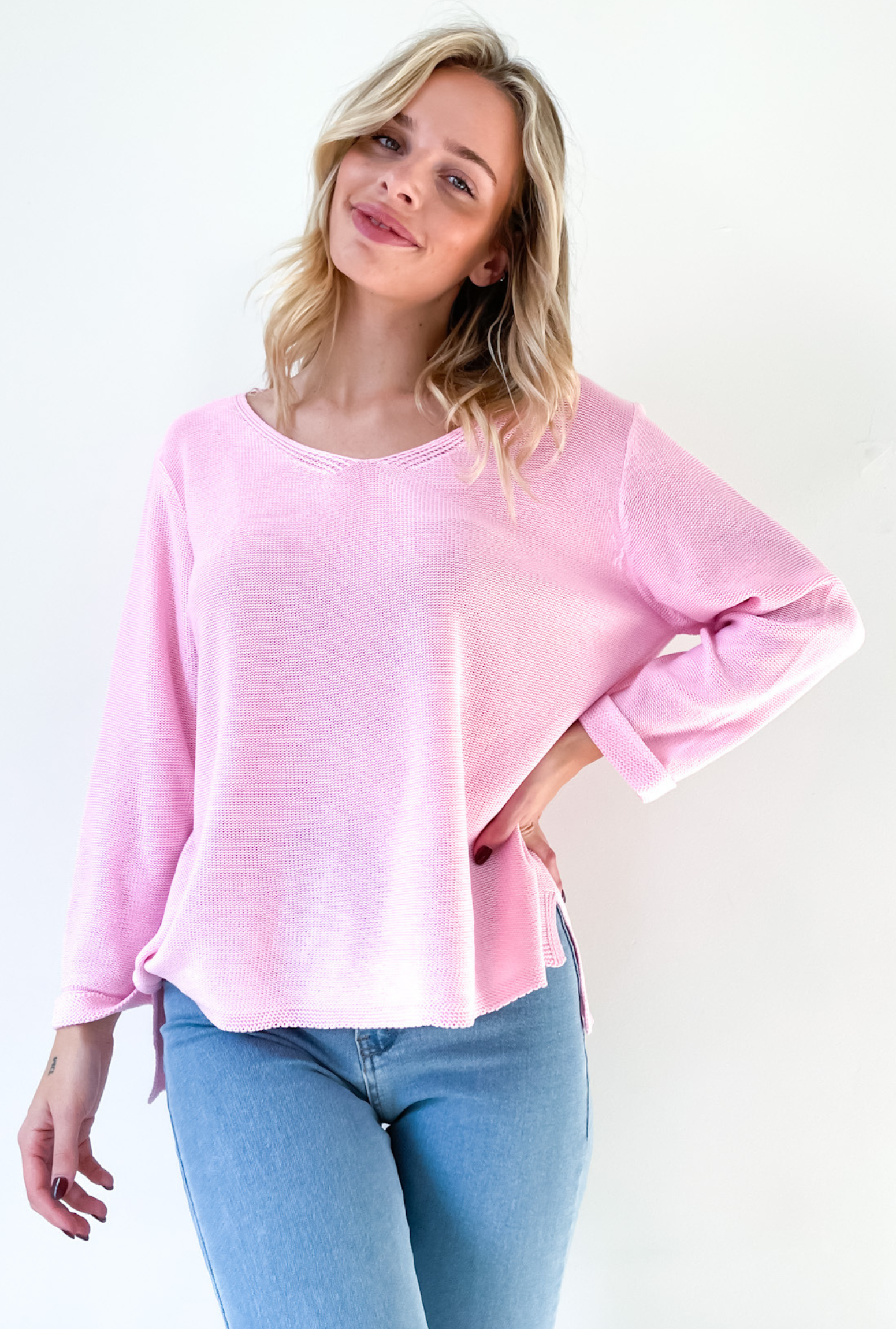 Billie Loop Knit - Pink