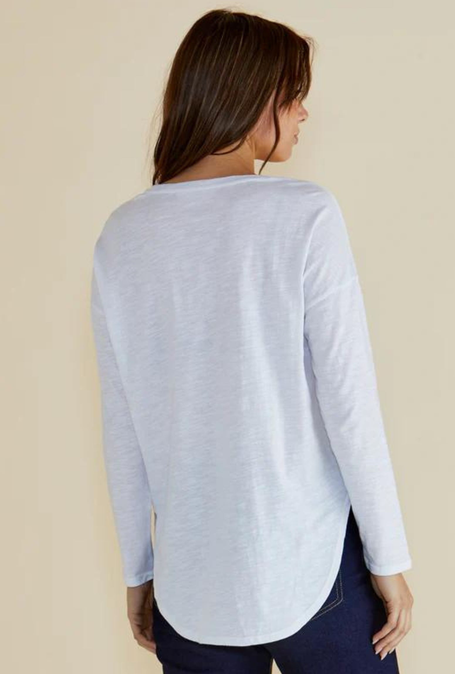 Megan L/S Top - White