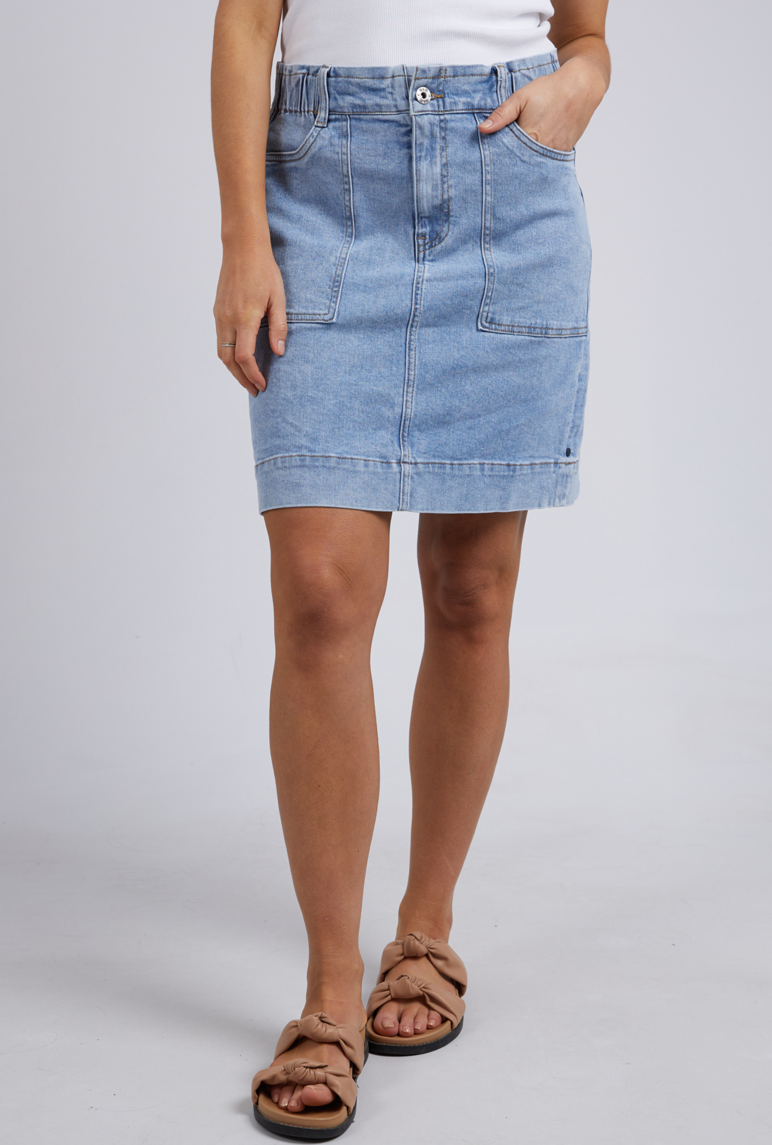 Elm Atlas Denim Skirt