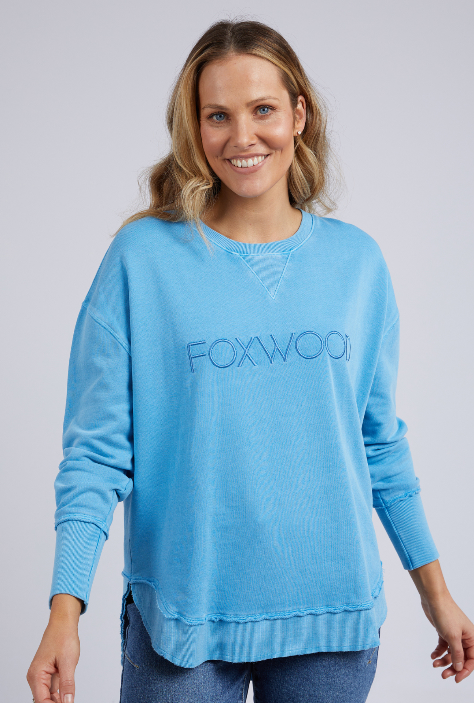 Foxwood Simplified Crew - Bright Blue