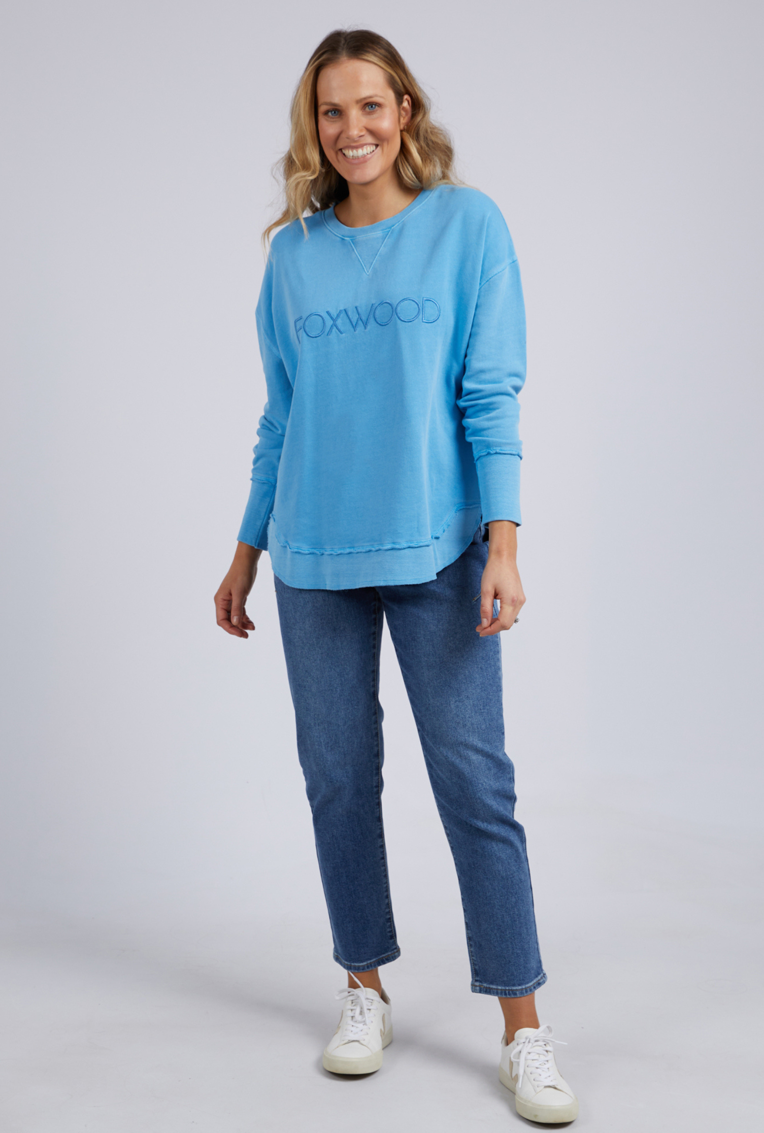 Foxwood Simplified Crew - Bright Blue