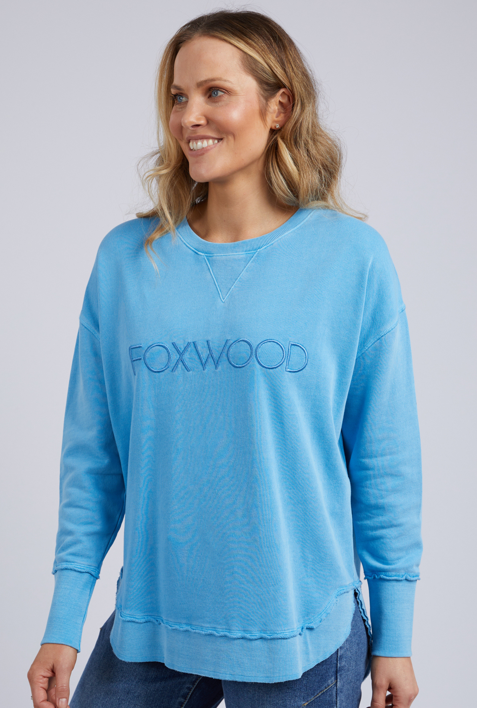 Foxwood Simplified Crew - Bright Blue