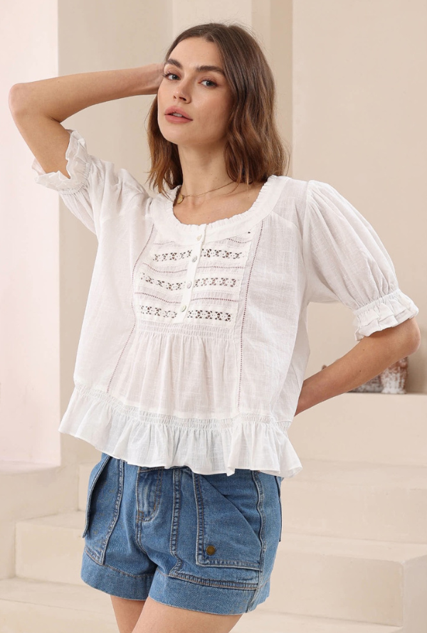 Jenna Blouse - White