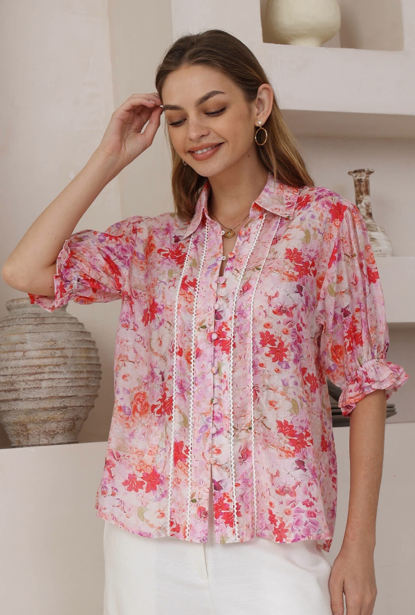 Sienna Shirt - Pink