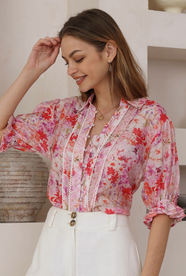 Sienna Shirt - Pink