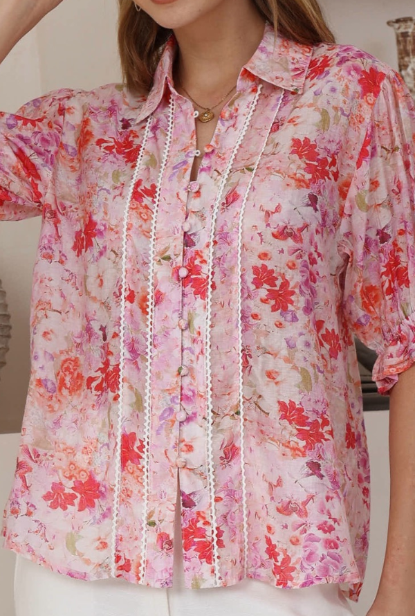 Sienna Shirt - Pink