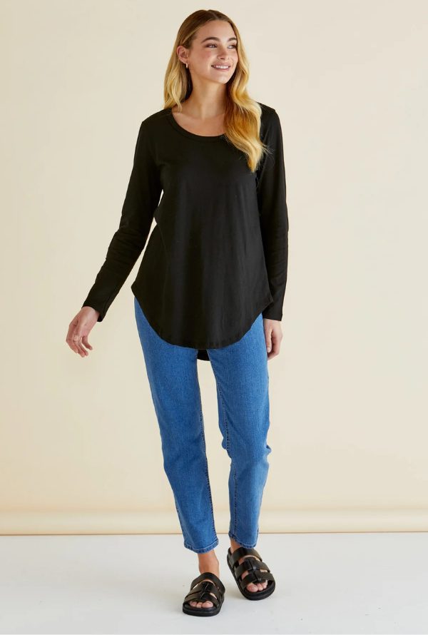 Megan L/S Top - Black