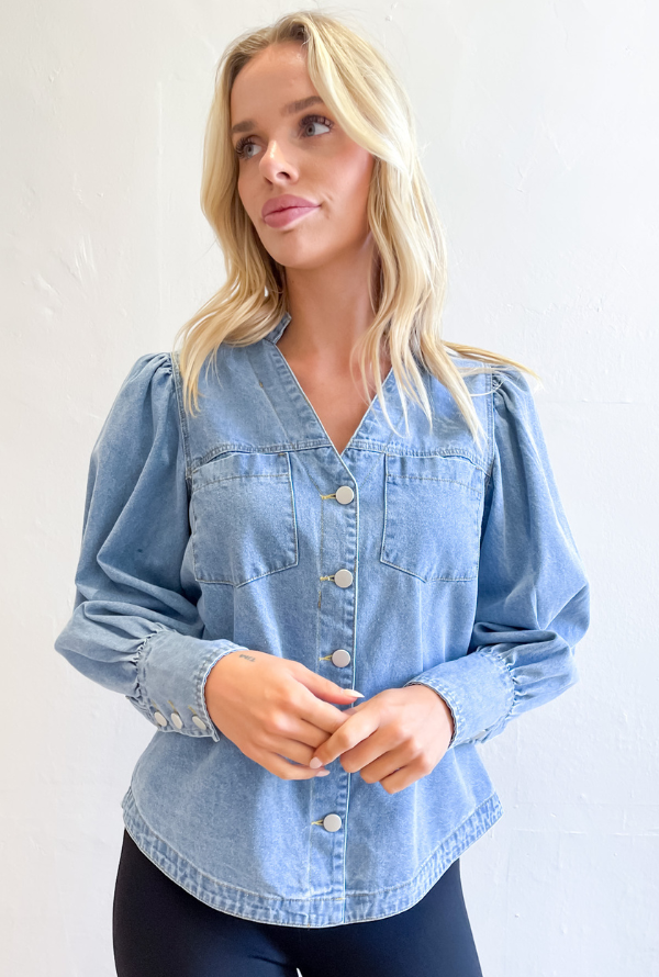 Ryder Denim Shirt - Blue Denim