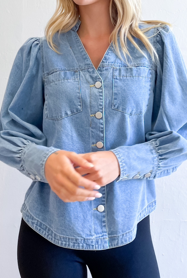 Ryder Denim Shirt - Blue Denim